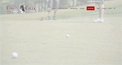 Desktop Screenshot of golfcoyotecreek.com