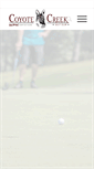 Mobile Screenshot of golfcoyotecreek.com